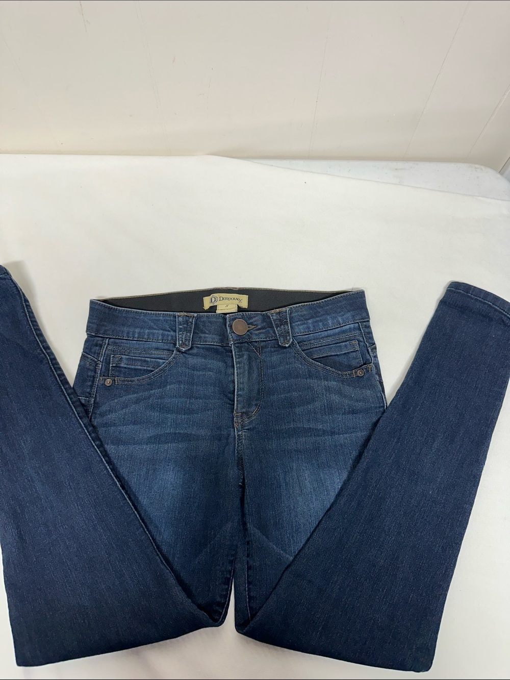 Democracy Women's Skinny Jeans in Dark Blue Denim “AB Solution”